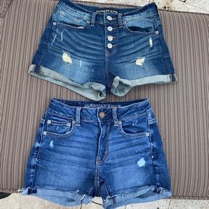 Express and American Eagle shorts